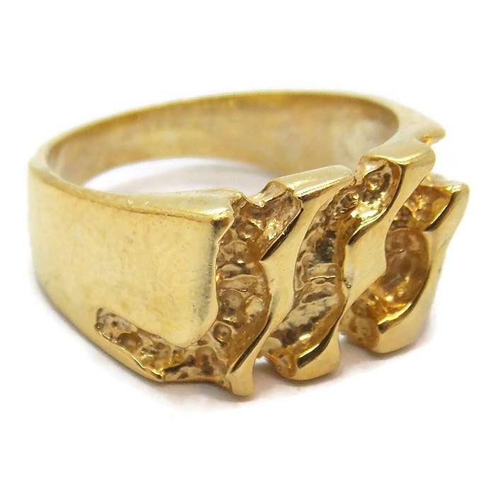 Nugget Unisex Ring Aus 585Er Gelbgold Nugget Unisex Ring Aus 585Er Gelbgold von TwinsjewelryShop