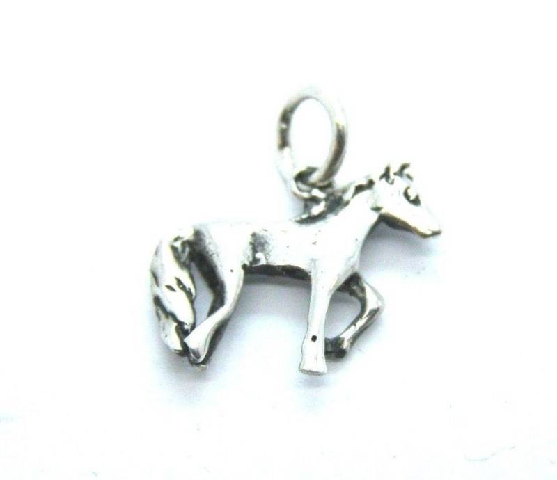 Pferd Anhänger Charm .925 Sterling Silber von TwinsjewelryShop