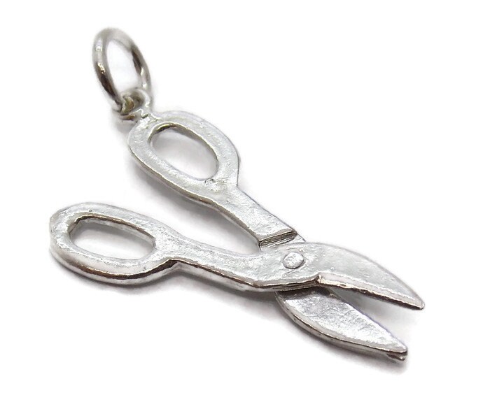 Schere Anhänger Charm .925 Sterling Silber von TwinsjewelryShop