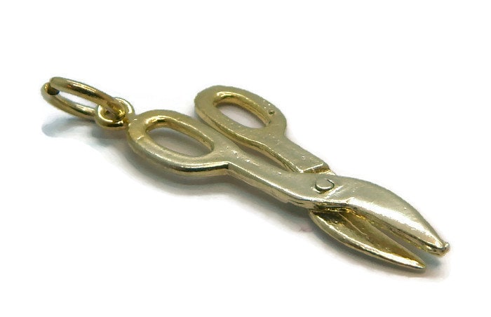 Schere Charm Anhänger 585Er Gelbgold Schere Charm Anhänger 585Er Gelbgold von TwinsjewelryShop