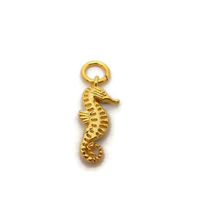 Seepferdchen Anhänger Charm 585Er Gelbgold Seepferdchen Anhänger Charm 585Er Gelbgold von TwinsjewelryShop