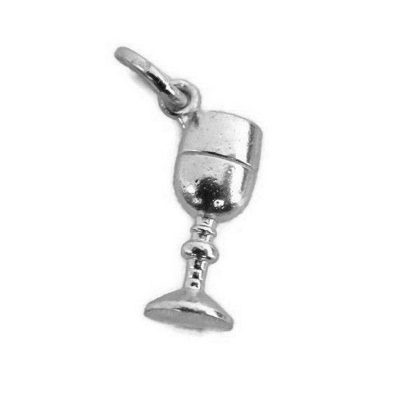 Weinglas Anhänger Charm .925 Sterling Silber von TwinsjewelryShop