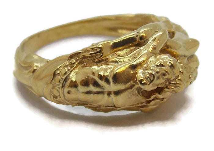 Zeus Y Athenas | Gott Göttin Ring 14K Gelbgold Zeus Y Athenas | Gott Göttin Ring 14K Gelbgold von TwinsjewelryShop