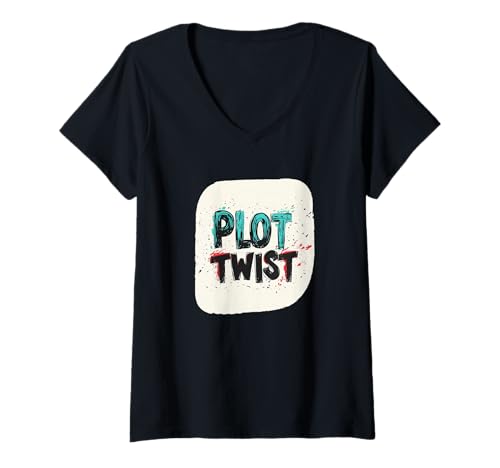 Damen Awesome Plot Twist Kostüm für Erwachsene und Kinder T-Shirt mit V-Ausschnitt Damen Awesome Plot Twist Kostüm für Erwachsene und Kinder T-Shirt mit V-Ausschnitt von Twist Outfit