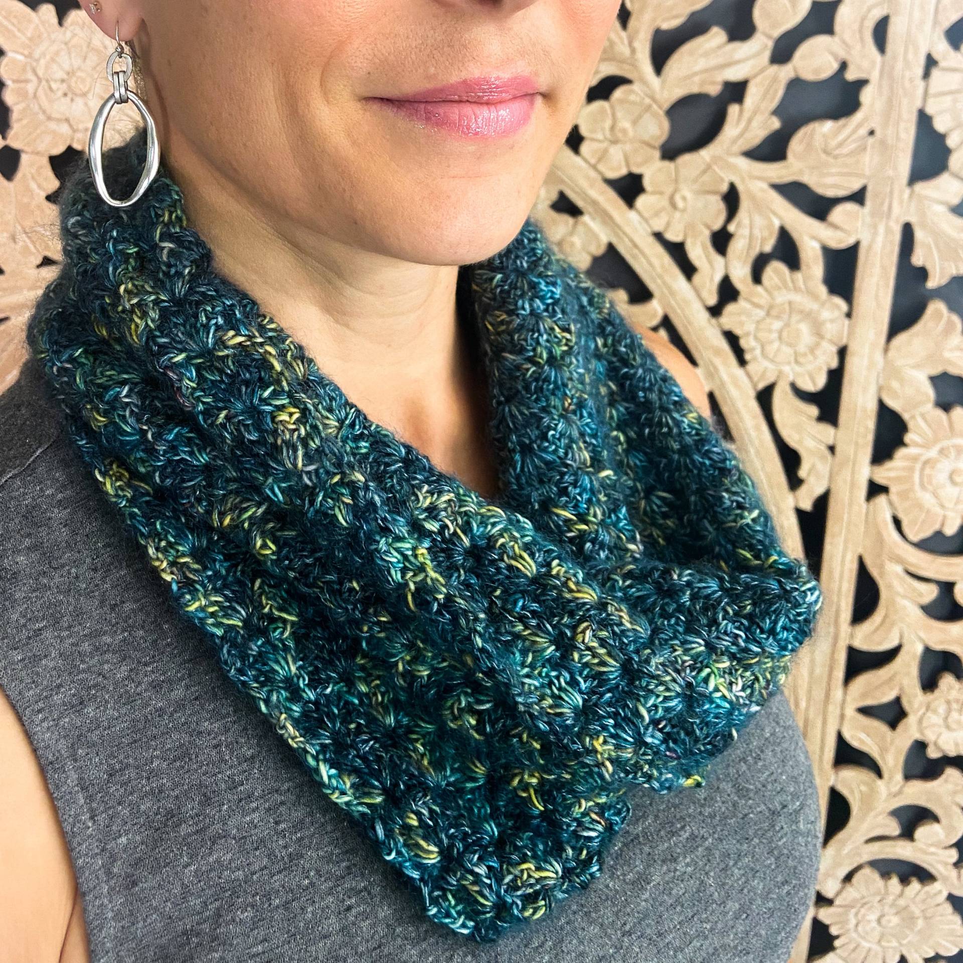 Bracken Cowl - Creek || Wolle, Handgemachte Gehäkelte Kuhl von TwistAtelierShop