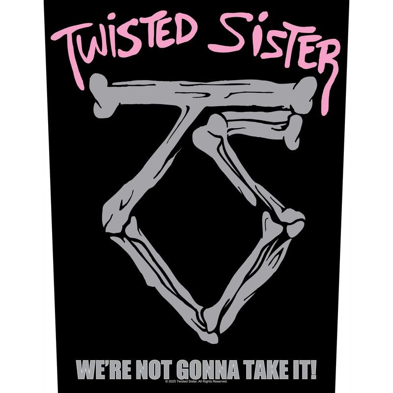 Twisted Sister Backpatch - We're Not Gonna Take It - multicolor  - Lizenziertes Merchandise! von Twisted Sister