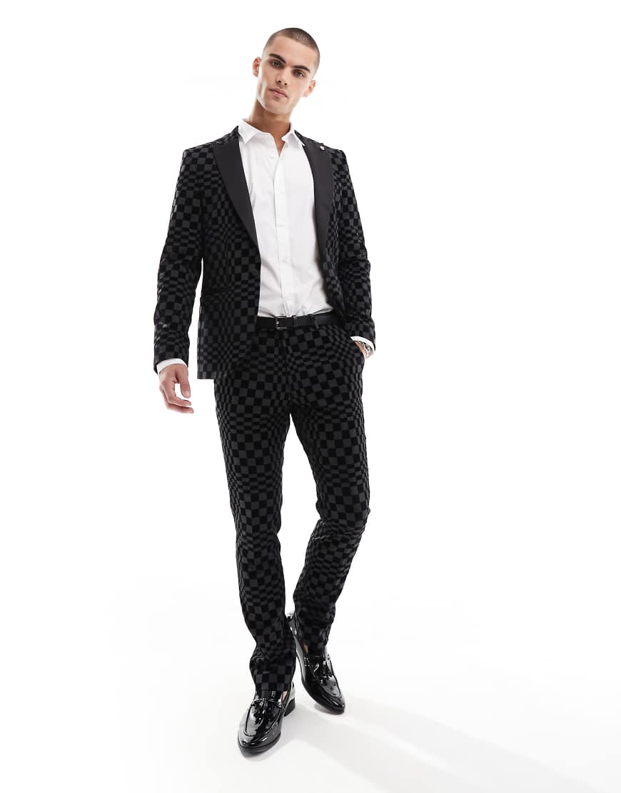 Twisted Tailor - Anzughose mit Schachbrettmuster, Kombiteil-Bunt von Twisted Tailor