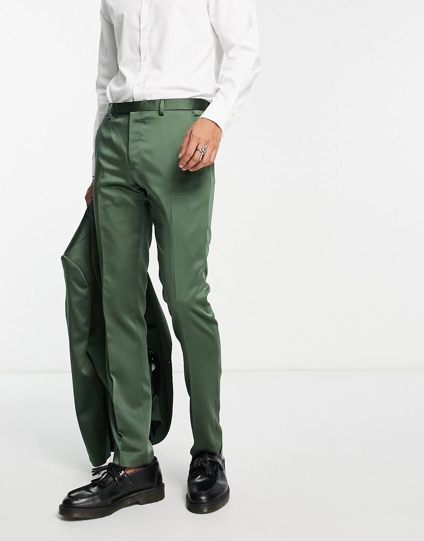 Twisted Tailor - Draco - Anzughose in Khaki-Grün Twisted Tailor - Draco - Anzughose in Khaki-Grün von Twisted Tailor