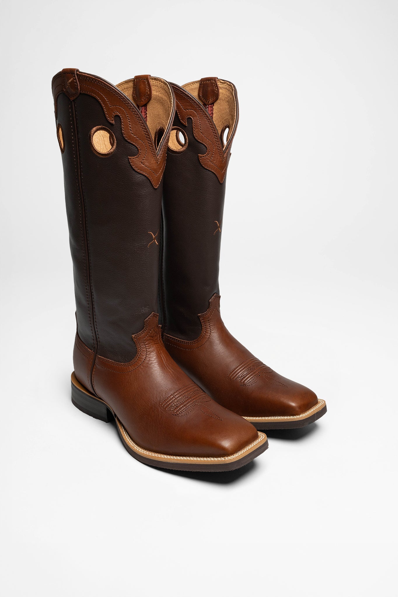 Twisted X Boots 1676 BUCKAROO Damen Braun von Twisted X Boots