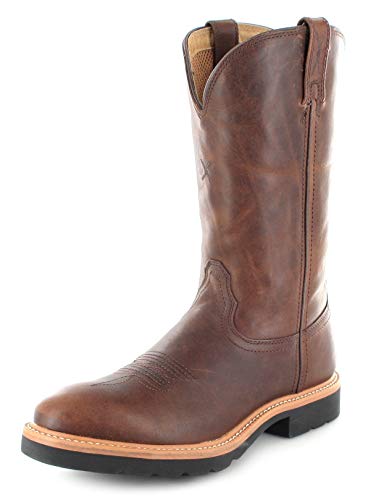 Twisted X Boots Damen Cowboy Stiefel 1736 Cowboy Work Lederstiefel Westernreitstiefel Braun 41 EU von Twisted X