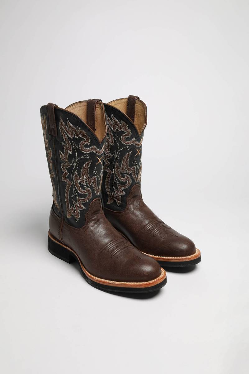 Twisted X Boots 1782 HORSEMAN Damen Westernreitstiefel Braun von Twisted X Boots