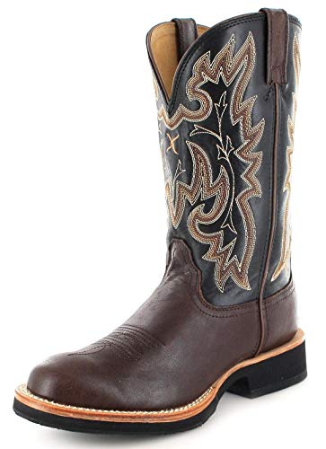 Twisted X Boots Damen Cowboy Stiefel 1782 Horseman Westernreitstiefel Lederstiefel Schwarz 38 EU von Twisted X