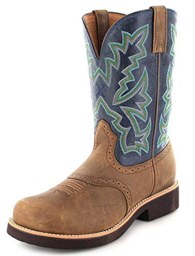 Twisted X Boots Herren Cowboy Stiefel 1716 Barn Burner Westernreitstiefel Lederstiefel Braun 42 EU von Twisted X