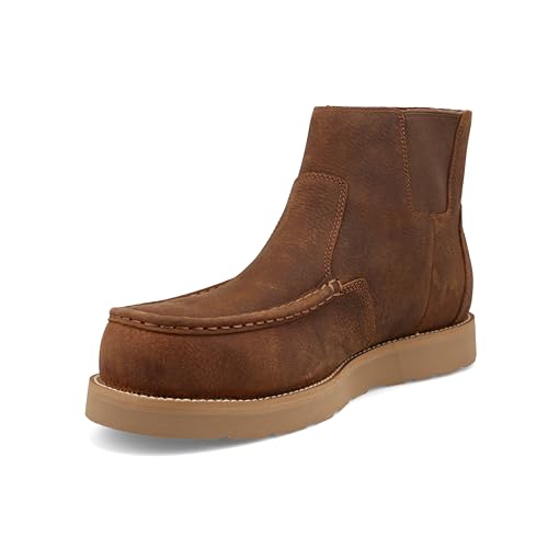 Twisted X Chelsea Arbeitsstiefel mit Keilsohle, 15,2 cm, Moc Toe Nano Toe, Zimt, 9 Wide von Twisted X