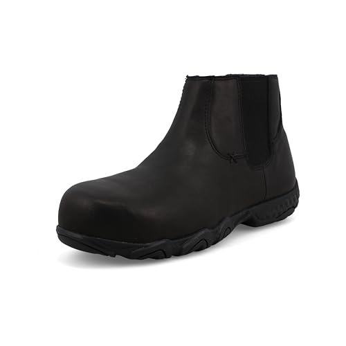 Twisted X Damen 10,2 cm Work Chelsea Nano Safety Toe Driving Moc, Antik Schwarz, 37 EU von Twisted X