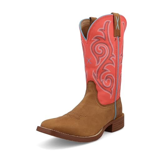 Twisted X Damen 11" Tech X Boot Westernstiefel, Distressed Sattel & Lachs, 38.5 EU Weit Twisted X Damen 11" Tech X Boot Westernstiefel, Distressed Sattel & Lachs, 38.5 EU Weit von Twisted X
