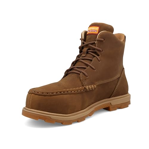 Twisted X Damen-Arbeitsstiefel, Nano-Zehenpartie, Distressed Sattel, 37.5 EU Weit von Twisted X