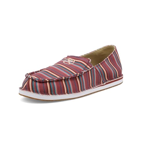 Twisted X Damen Hooey Slip on Flacher Slipper, Mauve Serape, 43 EU von Twisted X