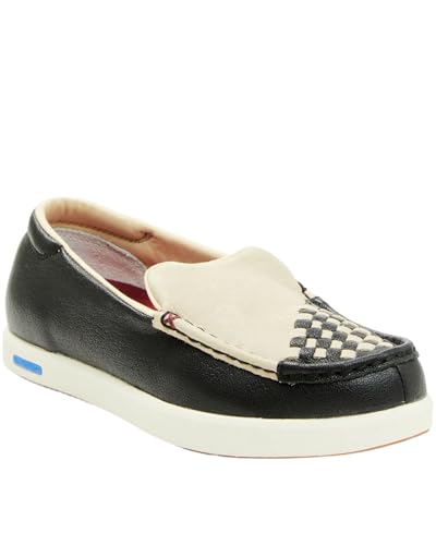Twisted X Damen Slip-On Ultralite X, Moc Toe mit CellStretch und Ultralite X, Schwarz und Knochen, 38.5 EU von Twisted X