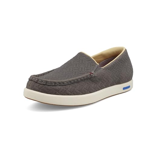 Twisted X Damen Slip-On Ultralite X, Moc Toe mit CellStretch und Ultralite X, grau dunkel, 37.5 EU Twisted X Damen Slip-On Ultralite X, Moc Toe mit CellStretch und Ultralite X, grau dunkel, 37.5 EU von Twisted X