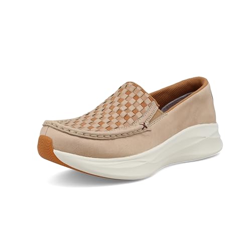 Twisted X Damen Ultralite X Casual, Moc Toe mit Ultralite X, Toasted Almond & Tan Multi, 38.5 EU von Twisted X