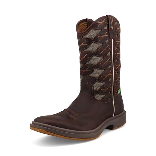 Twisted X Herren 11" Ultralite X Boot Westernstiefel, Dark Chocolate & Eco Dust, 40.5 EU Weit von Twisted X