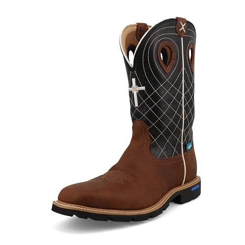 Twisted X Herren 12" Tech X Boot Westernstiefel, Ton und Schwarz, 42.5 EU Weit Twisted X Herren 12" Tech X Boot Westernstiefel, Ton und Schwarz, 42.5 EU Weit von Twisted X