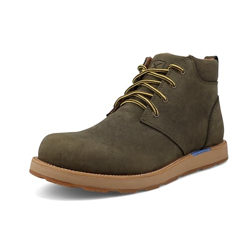 Twisted X Herren 6" Cellstretch Wedge Sole Boot Chukka-Stiefel, Oliv/Blatt für Mich (Leaf It to Me), 44.5 EU Weit von Twisted X