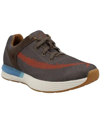 Twisted X Herren Cellstretch Active Sneaker, Dunkeltaupe & Grenadine, 40.5 EU Weit Twisted X Herren Cellstretch Active Sneaker, Dunkeltaupe & Grenadine, 40.5 EU Weit von Twisted X