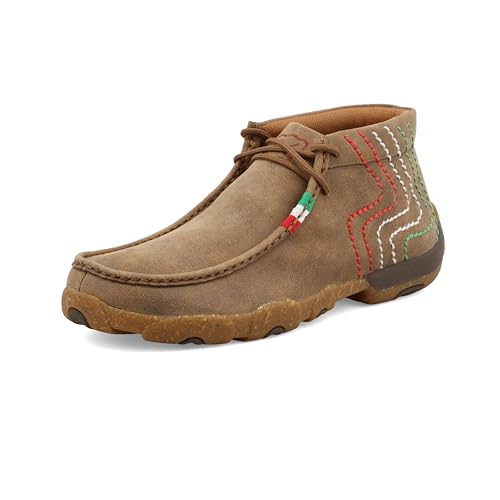 Twisted X Herren Chukka Driving Moc, Moc Toe mit CellSole, Bomber & Mexican Heritage Stitching, 42 EU von Twisted X