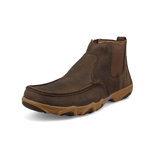 Twisted X Herren Driving Moc Chelsea-Stiefel, Root Beer, 48 EU Weit von Twisted X