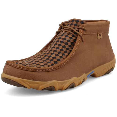 Twisted X Herren Driving Moc Chukka-Stiefel, Lebkuchen und Schwarz, 46 EU Weit von Twisted X