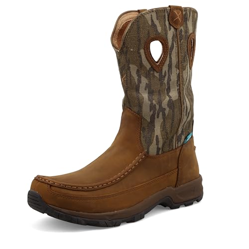 Twisted X Herren Mhkb002, Mossy Oak Bottomland Camo & Distressed Sattel, 43 EU von Twisted X