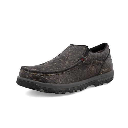 Twisted X Herren Mokassin Driving Style Loafer, Schwarz und Grau, 40 EU von Twisted X