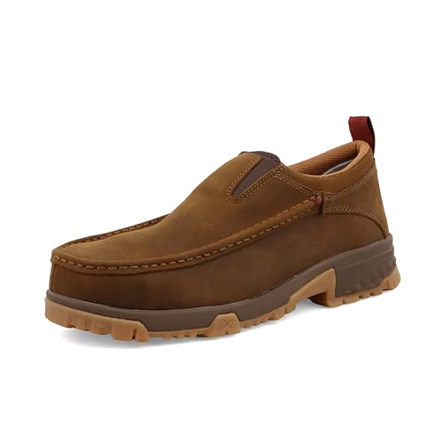 Twisted X Herren Original Slip-on Driving Moc Mokassins, Distressed Sattel, 46 EU von Twisted X
