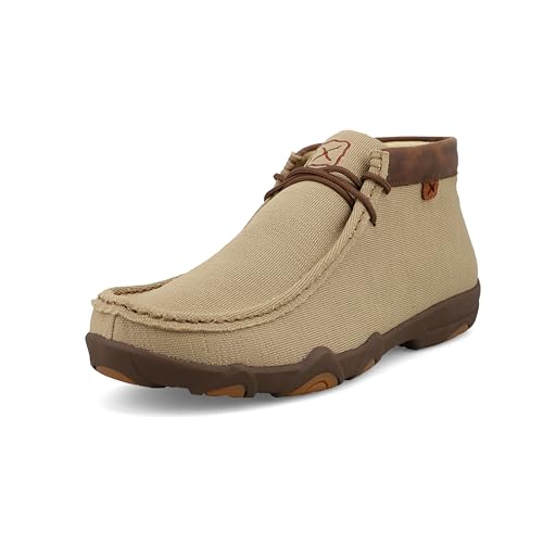 Twisted X Herren Ultralite X Driving Moc Chukka-Stiefel, Khaki und Braun, 40 EU Twisted X Herren Ultralite X Driving Moc Chukka-Stiefel, Khaki und Braun, 40 EU von Twisted X