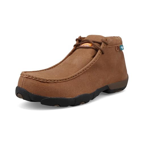 Twisted X Herren Work Chukka Driving Moc Sicherheitsstiefel, Distressed Sattel, 45.5 EU Weit von Twisted X
