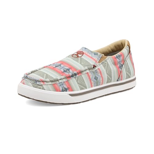 Twisted X Unisex-Kinder Hooey Slip on Loper Slipper, Pink Multi von Twisted X