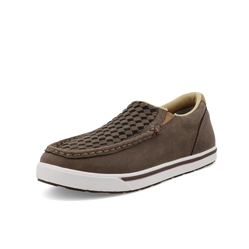 Twisted X Unisex-Kinder Slip on Kicks Bootsschuh, Taupe Grey & Black von Twisted X
