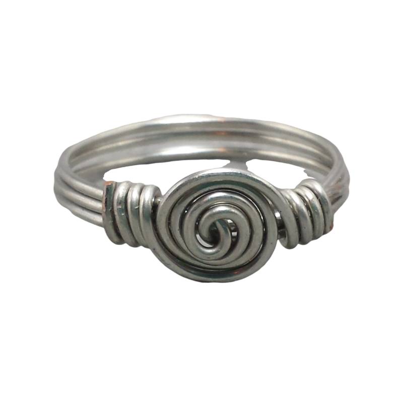Handgewickelt Swirl Ring in Silberton Oder 925 Sterling Silber von TwistedCsJewelry