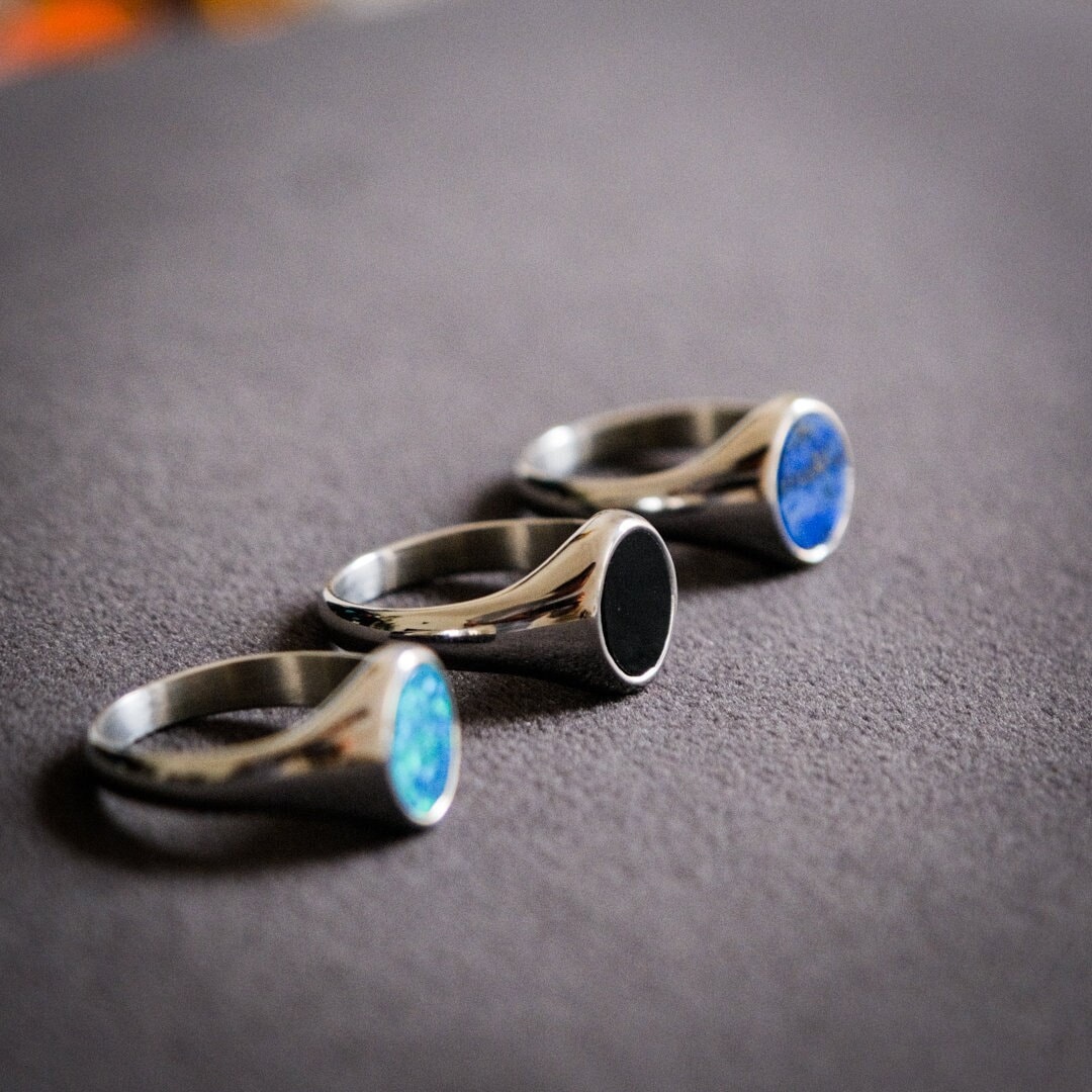 Siegelring Männer, Herren Silber Siegelring, Herrenring Opal, Herrenring, Lapis Lazuli Ring, Goldring, Onyx, Ring Für Mann von Twistedpendant