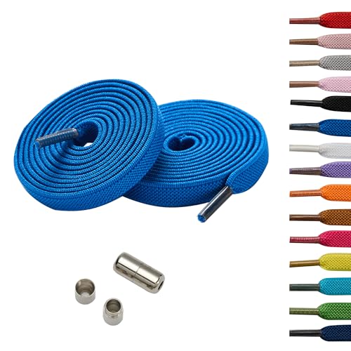 TwizzTop Elastische Schnürsenkel ohne Binden für Sportschuhe, Gummi-Schnürsenkel für Erwachsene und Kinder, 2 Paar Ersatz-Schnürsenkel für Sneaker, Stiefel, Campus-Schuhe, 13 königliche Schuhschnüre von TwizzTop