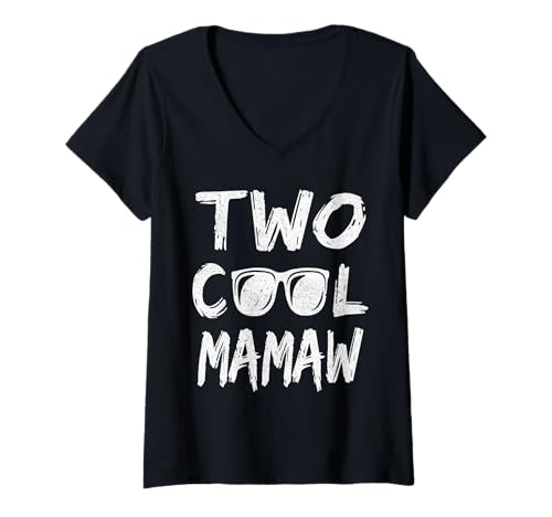 Damen Mamaw Of The Birthday Boy, zwei coole Familienpaarungen zum 2. Geburtstag T-Shirt mit V-Ausschnitt Damen Mamaw Of The Birthday Boy, zwei coole Familienpaarungen zum 2. Geburtstag T-Shirt mit V-Ausschnitt von Two Cool Dad And Mom Shirts Matching Family B-day
