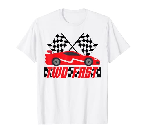 Two Fast Turning 2 Racing Kids 2. Geburtstag für Jungen Two Fast T-Shirt von Two Fast Birthday