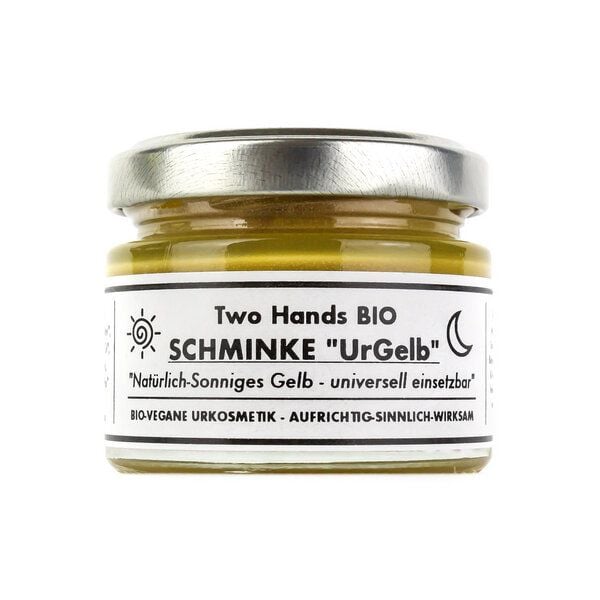 Two Hands BIO Schminke „UrGelb“ mit Bio-Carnaubawachs & Bio-Sheabutter - Bio Vegan von Two Hands BIO