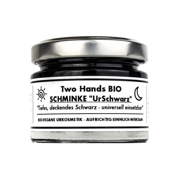 Two Hands BIO Schminke „UrSchwarz“ mit Bio-Carnaubawachs & Bio-Sheabutter - Bio Vegan von Two Hands BIO