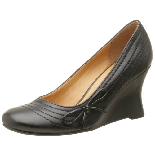 Two Lips Damen Aldora Wedge, schwarzes Leder, 40 EU von Two Lips