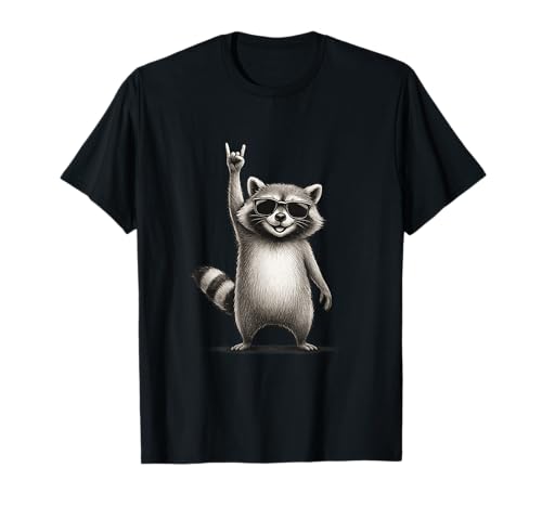 Retro Waschbär Grunge Musik Geschenk Männer Kinder Frauen Lustiger Waschbär T-Shirt Retro Waschbär Grunge Musik Geschenk Männer Kinder Frauen Lustiger Waschbär T-Shirt von Two Suns