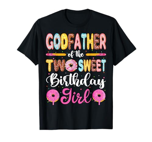 Godfather of The Two Sweet Birthday Girl Donut 2. Geburtstag T-Shirt Godfather of The Two Sweet Birthday Girl Donut 2. Geburtstag T-Shirt von Two Sweet 2Nd Birthday Girl Donut Matching