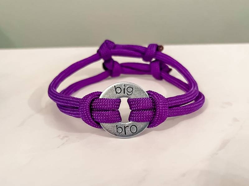 Paracord Armband Für Geschwister Handgestempelte Unterlegscheibe, Verstellbarer Doppelriemen Paracord Armband Für Geschwister Handgestempelte Unterlegscheibe, Verstellbarer Doppelriemen von TwoBestSisters
